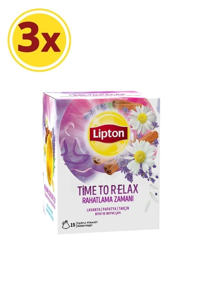 Lipton Time To Relax Bardak Poşet Bitki Çayı X 3 Adet ürün görseli 1