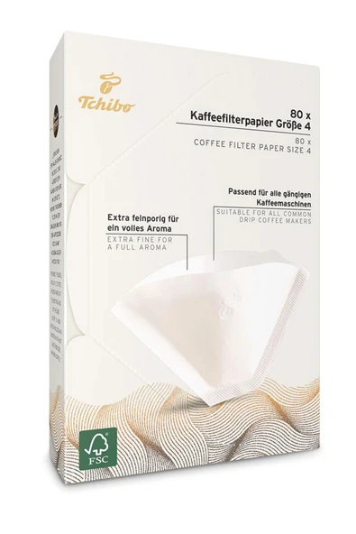 Tchibo Filtre Kahve Kağıdı 4 Numara 80 Adet Kağıt Filtre ürün görseli 1