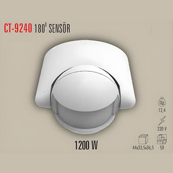 Cata Ct-9240 Hareket Sensörü 180 Derece - Resim 2