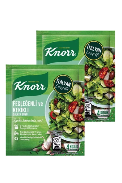Knorr Fesleğenli Ve Kekikli Salata Sosu 5x10 Gr.ikili Set ürün görseli 1