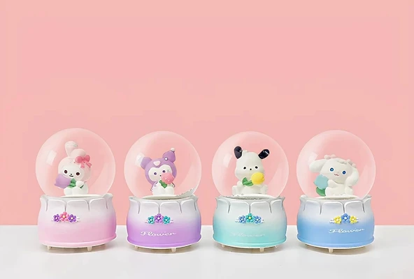 Kuromi Işıklı Kar Küresi 9 Cm Alk3398 ürün görseli 1