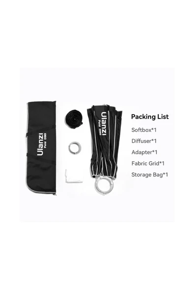 ulanzi 90cm Bowens Mount Parabolik Softbox L055 - Resim 8