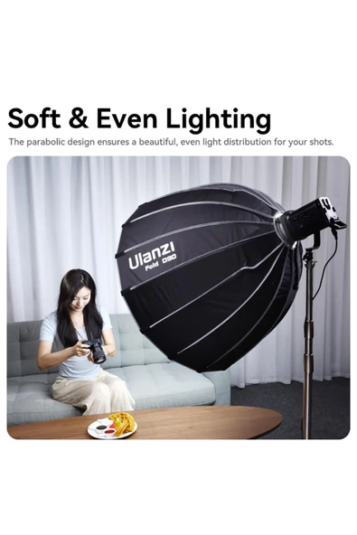 ulanzi 90cm Bowens Mount Parabolik Softbox L055 - Resim 2