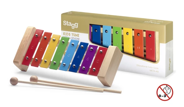 STAGG 8 TUŞ METALOFON K8RB ürün görseli 1