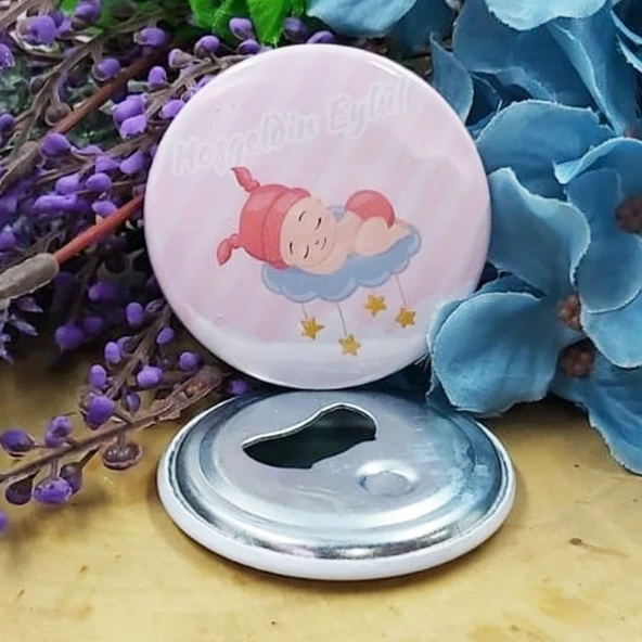 Bulut Üstünde Uyuyan Bebek Konsept Baskılı Bebek Şekeri (15 Adet) ürün görseli 1
