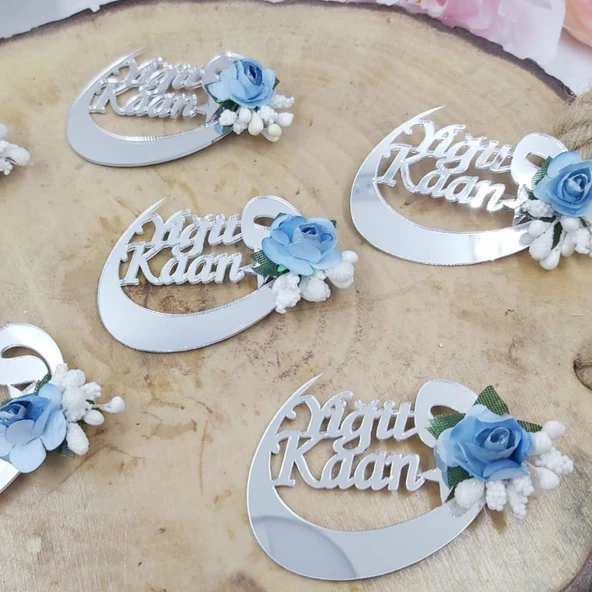 Vav Harfi Kişiye Özel İsimli Bebek Doğum Hediyesi(30 Adet) ürün görseli 1