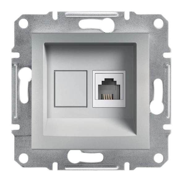 Schneider Asfora Plus 1*RJ11 Tel. Priz Alüminyum ürün görseli 1