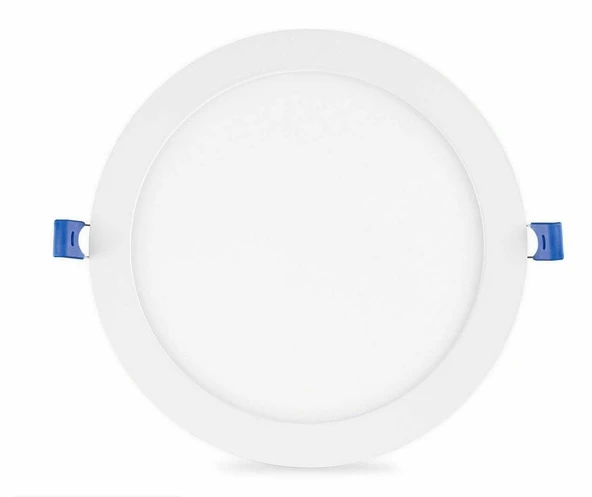 Ack 20w Beyaz Işık 6500k Slim Led Panel Yuvarlak Alüminyum AP01-02030 ürün görseli 1