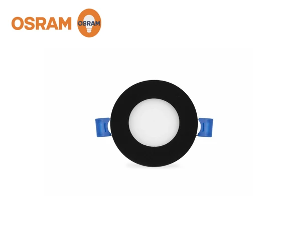Ack 3w Beyaz Işık 6500k Siyah Kasa Slim Led Panel Yuvarlak AP01-00331 ürün görseli 1