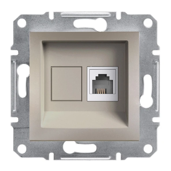 Schneider Asfora Plus 1*RJ11-4Kontak Bronz ürün görseli 1