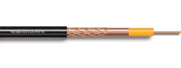 Reçber RG6U6 Cu/Cu PE Coax.Kablo ürün görseli 1