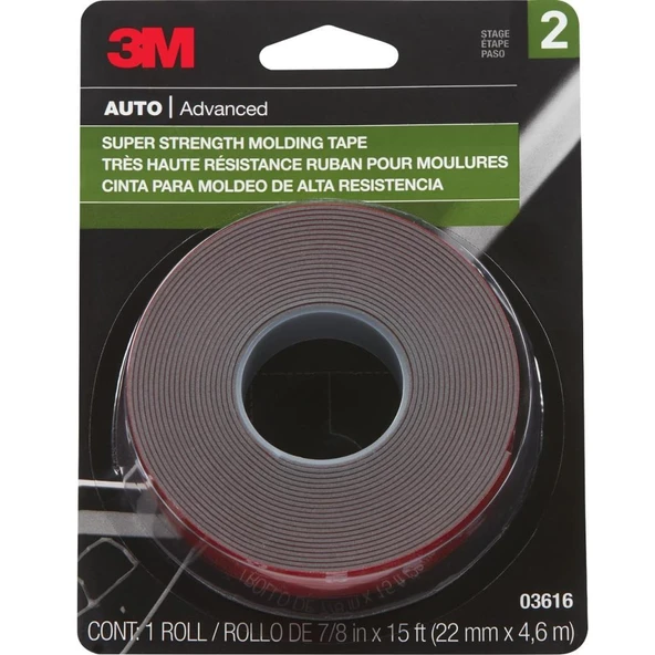 3M 3616 Akrilik Çif Taraflı Bant 22,2mmx4,6mt ürün görseli 1