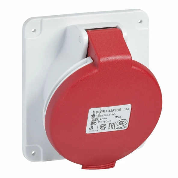 Schneider 5*32 Eğik Makina Prizi Vidalı IP44 PKF32F435 ürün görseli 1