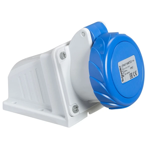 Schneider 3*16 Eğik Duvar Prizi IP67 PKF16W723 ürün görseli 1