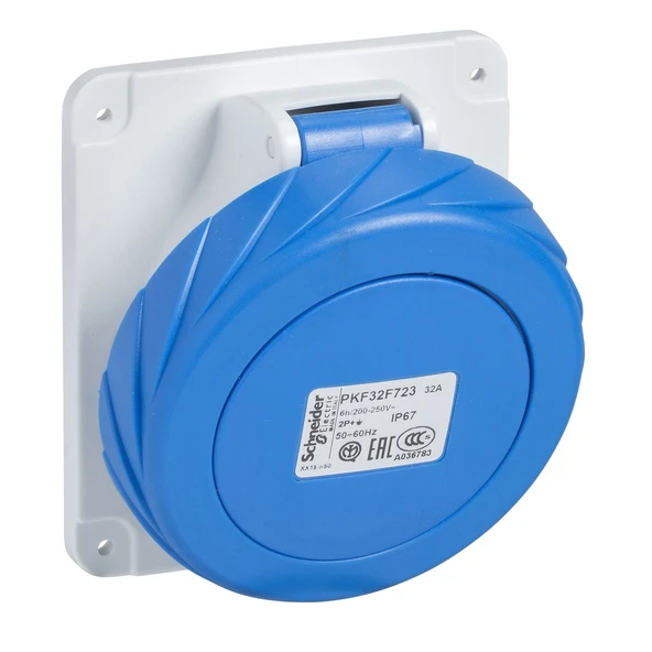 Schneider 3*63A Eğik Makina Prizi IP67 (Mon.) 81278 ürün görseli 1