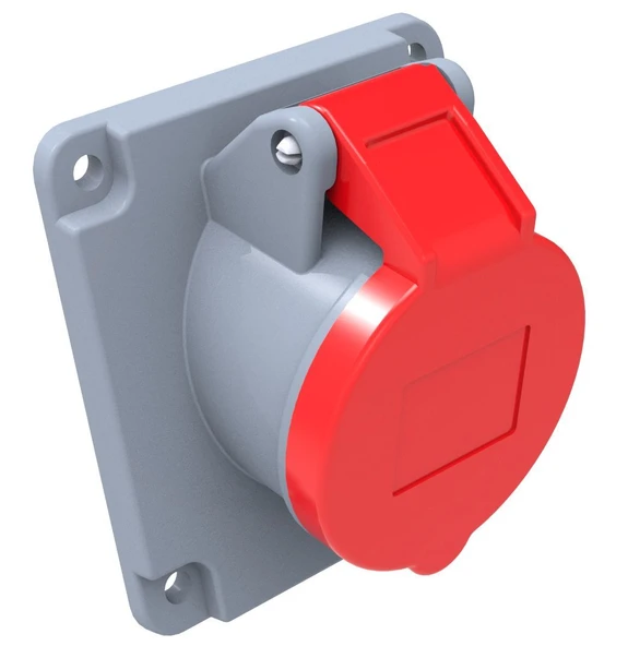 Bemis 5X32A 45 Derece Eğik Makine Prizi IP 44 380 Volt BC1-3505-2420 ürün görseli 1