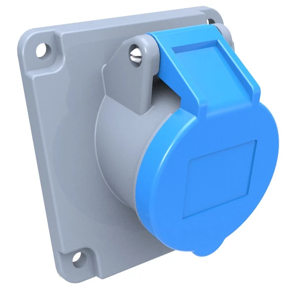 Bemis 3*32A IP44 45 Derece Eğik Makine Prizi BC1-3403-2420 ürün görseli 1