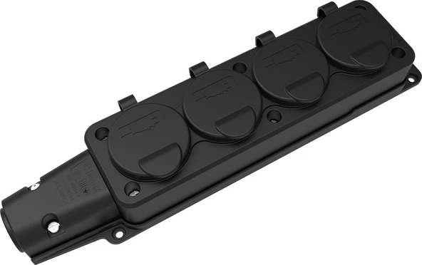 Bemis 4lü Kauçuk Grup Priz IP54 BK1-1402-3614 ürün görseli 1