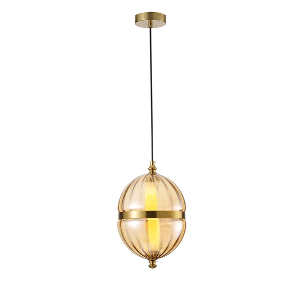 Dolly 6 Watt 3000K Ledli Bal Camlı Tekli Sarkıt Led Avize ürün görseli 1