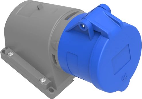 Bemis 3X32A 90 Derece Eğik Duvar Prizi IP 44 220 Volt BC1-3403-2535 ürün görseli 1