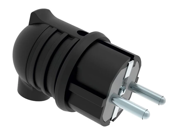 Bemis 1*16A IP44 Kauçuk Eğik Fiş BK1-1402-2022 ürün görseli 1