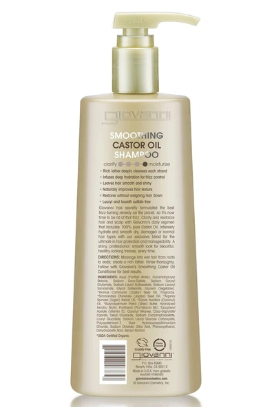 Giovanni Smoothing Castor Oil Şampuan 710ML - Resim 2