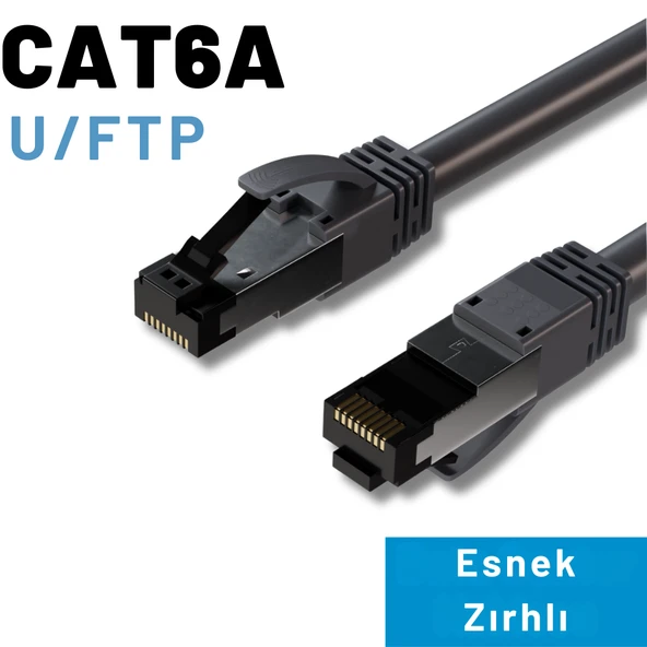 IRENIS CAT6A U/FTP FlexArmor(Esnek Zırh) Kablo, 2 Metre ürün görseli 1