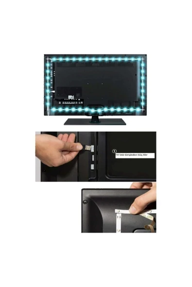 Cata Usb Televizyon Led 3 Metre Renkli Uzaktan Kumandalı ürün görseli 1