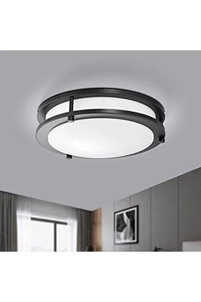 ECONA Sıva Üstü Led Armatür, Banyo, Balkon, Salon Tavan Ve Duvar Armatürü Tavana Sıfır 24wat Beyaz ürün görseli 1