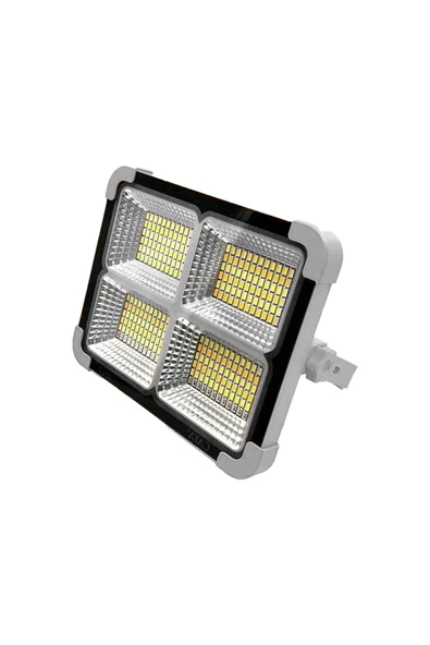 Cata Ct-4698 Güneşenerjili Solar 200w Watt Led Alkano Projektör Taşınabilir Sarı Beyaz Ve Çakar Işıklamba ürün görseli 1