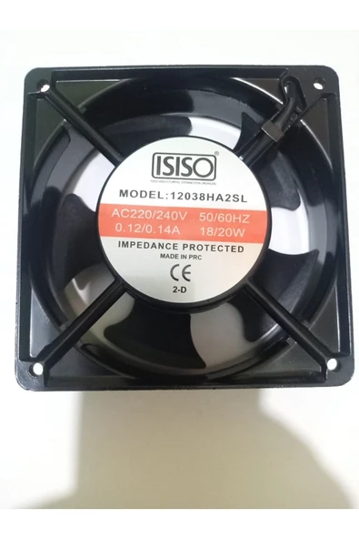 ISISO Isıso Devirli Aksial Metal Fan 12x12x38 ürün görseli 1