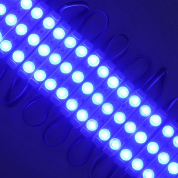 10 Adet 5 Watt MAVİ Işık IP65 Modül Led, 10 Adet Magnetli, Çok Kaliteli Kırmızı Işık Modül Led ürün görseli 1