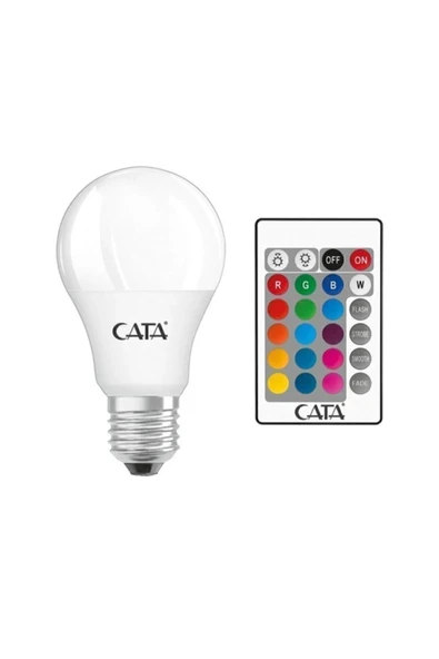 Cata Ct 4058 Uzaktan Kumandalı Led Ampul / Çok Renkli Kumandalı Led Ampul / Ampul / Çok Renkli Lamba 9 W ürün görseli 1