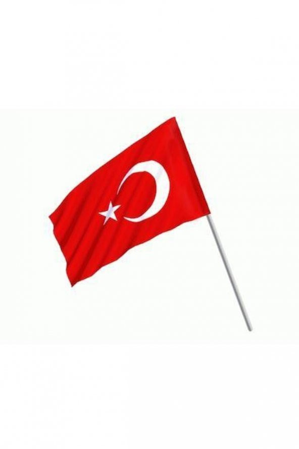 Mashotrend 1 Adet - 20 X 30 Raşel Sopalı Bayrak - Ayyıldız Bayrak - Türk Bayrağı - Sopalı Ayyıldız Bayrak ürün görseli 1