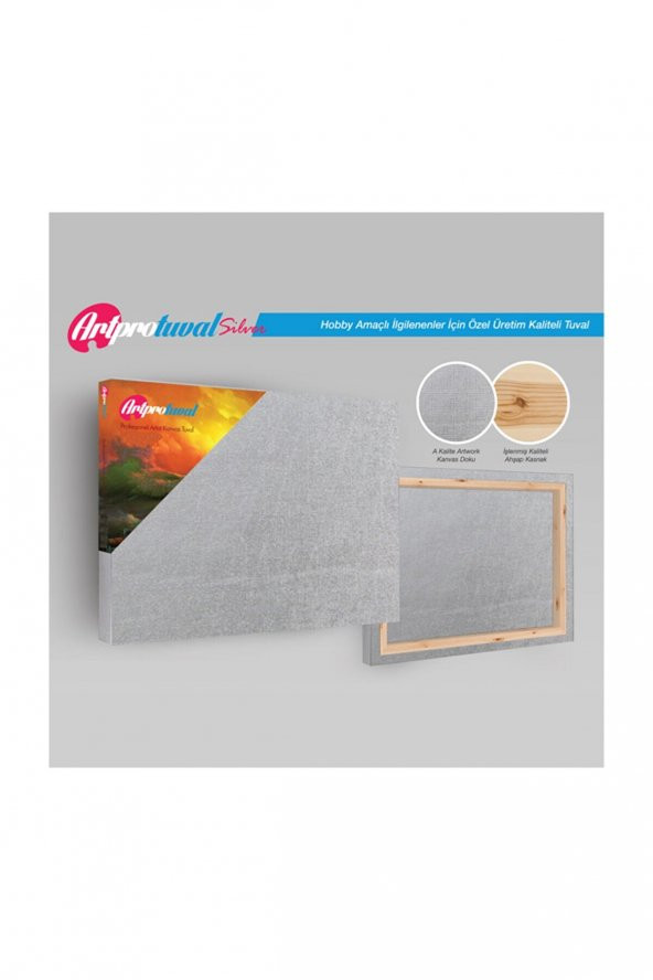 ArtPro Silver Tuval - Profesyonel Sanatçılar Için 1. Sınıf Kalite Tuval - 100X 100 cm ürün görseli 1