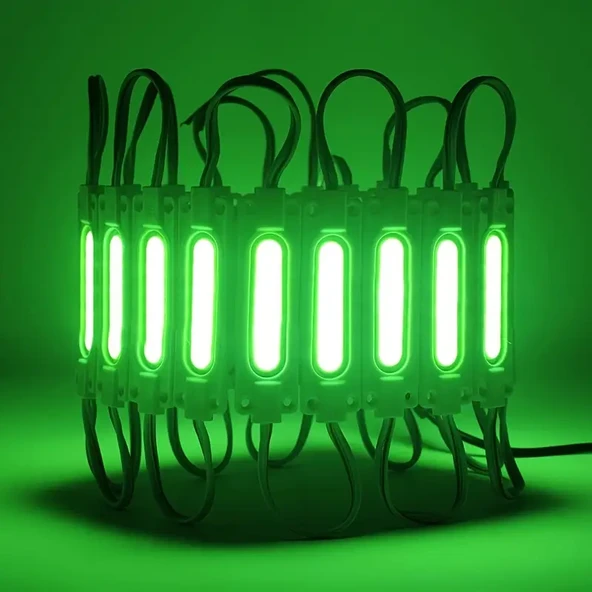20 Adet 5 Watt YEŞİL Işık IP65 Modül Led, 10 Adet Magnetli, Çok Kaliteli Kırmızı Işık Modül Led ürün görseli 1