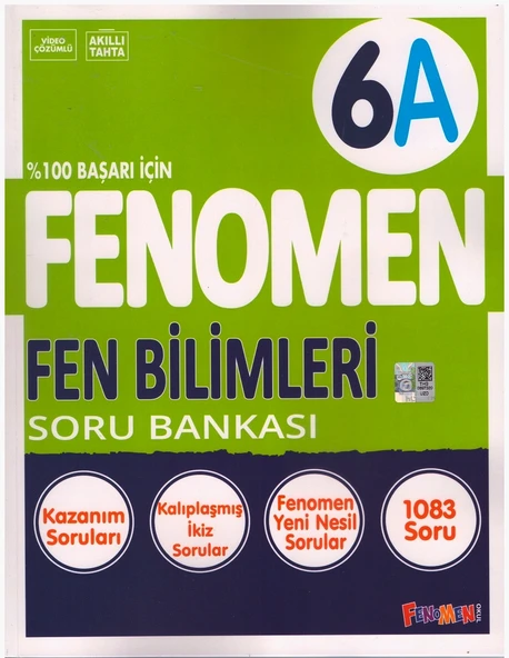 FENOMEN 6.SINIF FEN BİLİMLERİ SORU BANKASI-A ürün görseli 1
