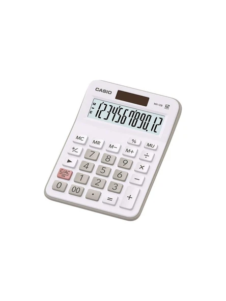 Casio MX-12B-WE Beyaz 12 Hane Masa Üstü Hesap Makinesi ürün görseli 1
