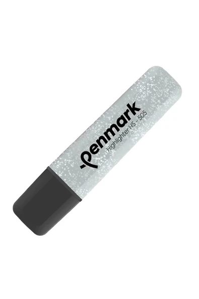 Penmark Fosforlu Kalem Metalik Simli Silver Hs-505 ürün görseli 1
