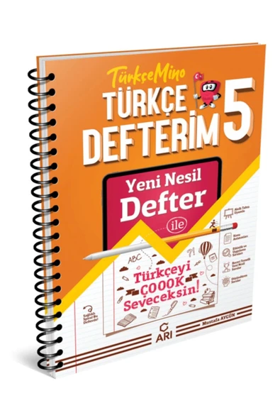 Arı 5.Sınıf Türkçe Defterim Türkçemino Arı Yayınları ürün görseli 1