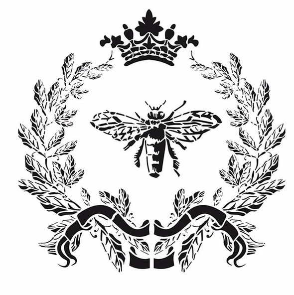 HOME DECOR MİNİ STENCIL HDM-17 25X25 ürün görseli 1