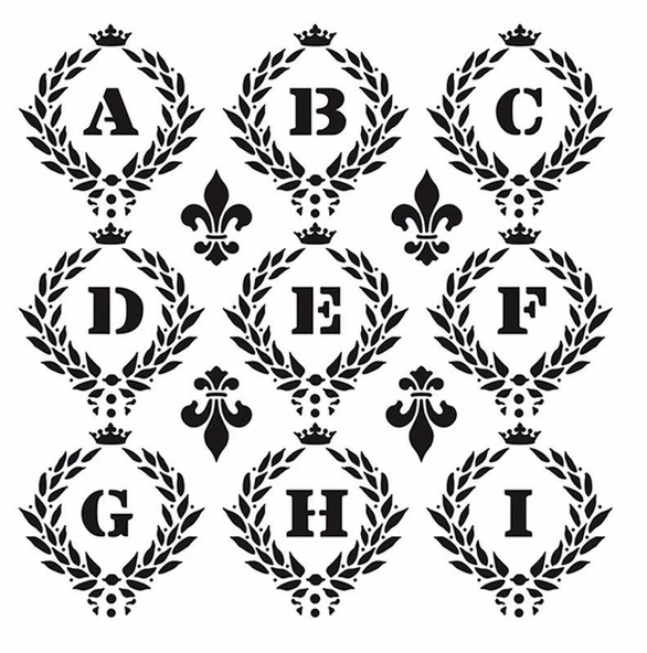 HDM14 Home Dekor Midi Stencil (25X25) ürün görseli 1