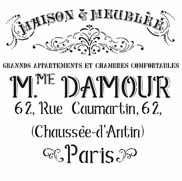 HDM28 Home Dekor Midi Stencil (25X25) ürün görseli 1