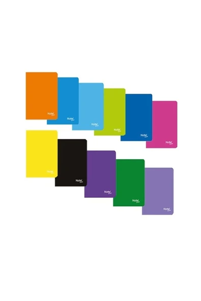Notte Dikişli Plastık Kap. A5 Trend 80 Yp. Kareli As Defter ürün görseli 1