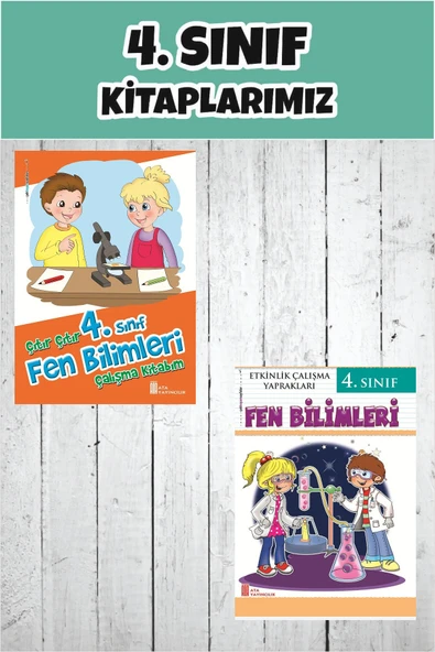 4.Sınıf Fen Bilimleri Çalışma Kitabım+Etkinlik Çalışma Yaprakları ürün görseli 1