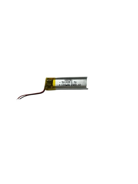 501035 3.7V 130mAh Li-Polymer Pil Devreli/1.5A ürün görseli 1