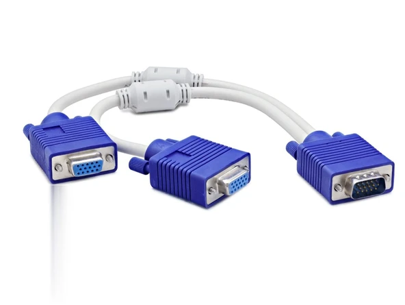 Vga To 2 * Vga F Y Kablo 30Cm Beyaz HDX7753 ürün görseli 1