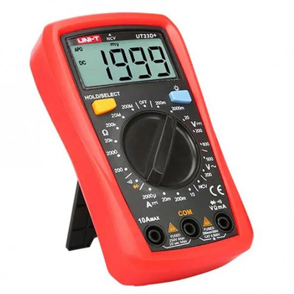 Unit UT 33D+ 600v 10A Dijital Multimetre - Resim 2