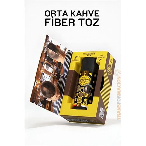 Saç Dolgunlaştırıcı Fiber Topik Toz ORTA TON KAHVERENGİ ürün görseli 1