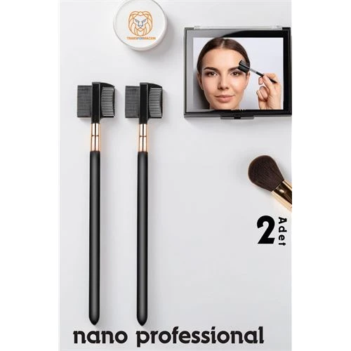 Nano Kaş Fırçası Kirpik Tarağı 2 ADET  Absolute Professional ürün görseli 1